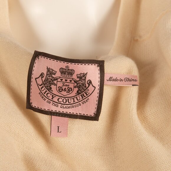 Vintage Ivory Juicy Couture Sweater Sz L - Picture 2 of 4